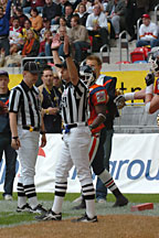 Referees in action