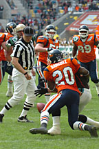 Referees in action